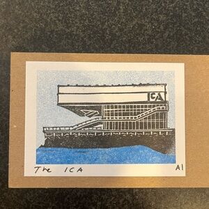 Inciardi mini print of ICA in Boston.